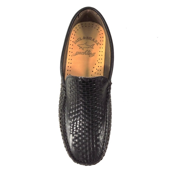 PAUL & SHARK ?? MEN\'S  BLACK SOFT LEATHER COMFORT LOAFERS main image 6